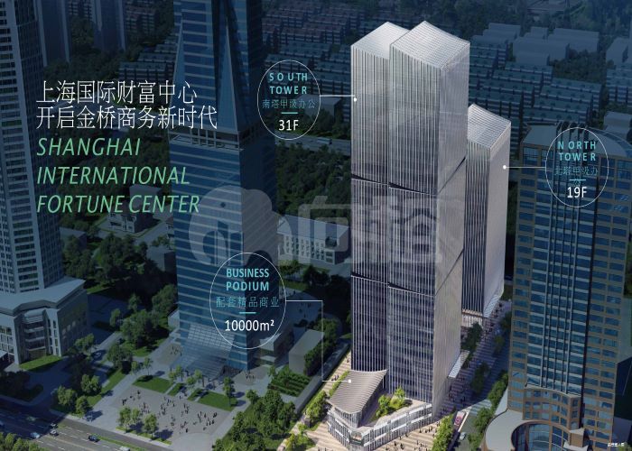 上海国际财富中心 580m²办公室 5.2元/m²/天 中等装修