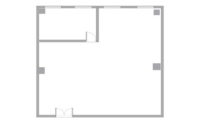 东上海创客中心 260m²办公室 2.9元/m²/天 简单装修